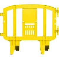 Barricade Minit, Emboîtables, 49" lo x 39" h, Jaune Absolute Business Supply