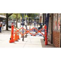 Barricade Multi-Gate, 43" h x 90" lo, Orange Absolute Business Supply