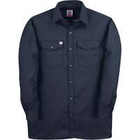 Chemise de travail &agrave; manches longues en tissu crois&eacute;, Hommes, 4T-Grand, Bleu marin Absolute Business Supply