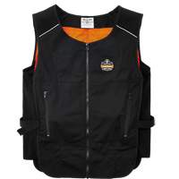 Chill-Its&reg; 6260 Lightweight Phase Change Cooling Vest with Packs, Small/Medium, Black Absolute Business Supply