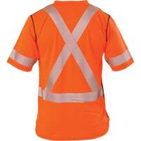 Polartec&reg; Power Grid&reg; High Visibility Short Sleeved T-Shirt, Polyester, Small, Orange Absolute Business Supply
