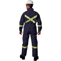 Westex UltraSoft&reg; Deluxe Coveralls with Reflective Material, Size 36, Navy Blue, 8.7 cal/cm² Absolute Business Supply