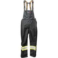 Pantalons &agrave; bavette ignifug&eacute;s Journeyman, Petit, Noir Absolute Business Supply