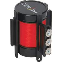Cassette de ruban magn&eacute;tique pour barri&egrave;re de contr&ocirc;le des foules personnalis&eacute;e, 12', Ruban Rouge Absolute Business Supply