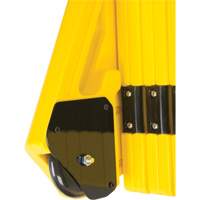 Barri&egrave;re mobile portative, 40" h x 13' lo, Jaune Absolute Business Supply