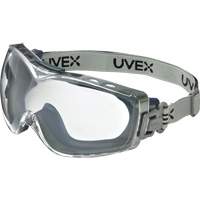 Lunettes de s&eacute;curit&eacute; &agrave; coques Uvex HydroShield Stealth OTG, Lentille Transparent, Antibu&eacute;e/Anti-&eacute;gratignures, Ventilation Indirecte Absolute Business Supply