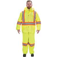 RZ1000 Rain Suit, Polyester, Small, High Visibility Lime-Yellow Absolute Business Supply