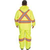 RZ1000 Rain Suit, Polyester, Small, High Visibility Lime-Yellow Absolute Business Supply