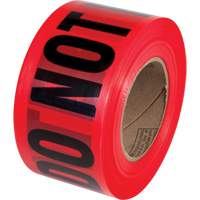 PrimeGuard "Danger Do Not Enter" Barricade Tape, English, 3" W x 1000' L, Black on Red Absolute Business Supply