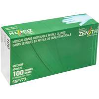 Puncture-Resistant Medical-Grade Disposable Gloves, Medium, Nitrile, 4.5-mil, Powder-Free, Blue, Class 2 Absolute Business Supply