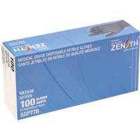 Puncture-Resistant Medical-Grade Disposable Gloves, Medium, Nitrile, 5-mil, Powder-Free, Black, Class 2 Absolute Business Supply