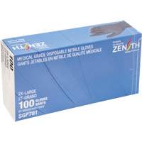 Puncture-Resistant Medical-Grade Disposable Gloves, 2X-Large, Nitrile, 5-mil, Powder-Free, Black, Class 2 Absolute Business Supply