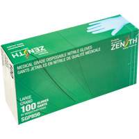 Puncture-Resistant Medical-Grade Disposable Gloves, Large, Nitrile, 3.5-mil, Powder-Free, Blue, Class 2 Absolute Business Supply