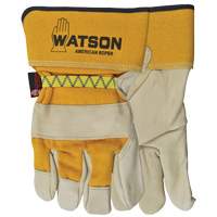 American Roper Gloves, Large, Grain Cowhide Palm, Cotton Inner Lining Absolute Business Supply