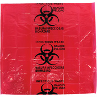 Dynamic Hazardous Waste Bags, Infectious Waste, 24" L x 24" W, 12 microns Absolute Business Supply