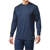 T-shirt &agrave; manches longues de base ignifuge, Petit, Bleu marin Absolute Business Supply