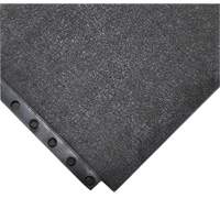Tapis antifatigue 24/Seven Locksafe, Lisse, 3' x 3' x 5/8", Noir, Caoutchouc naturel Absolute Business Supply