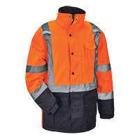 GloWear&reg; 8384 Type R Thermal Parka, High Visibility Orange, Large Absolute Business Supply