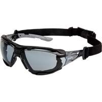 Z2900 Series Safety Glasses with Foam Gasket, Grey/Smoke Lens, Anti-Scratch, ANSI Z87+/Meets/Exceeds CSA Z94.3 Absolute Business Supply