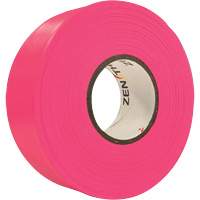 Flagging Tape, 1.1875" W x 164' L, Fluorescent Pink Absolute Business Supply