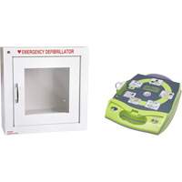 D&eacute;fibrillateur enti&egrave;rement automatis&eacute; AED Plus en anglais avec armoire murale munie d'une alarme, Automatique, Anglais, Classe 4 Absolute Business Supply