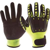 Gants de protection contre les chocs Back Tracker avec protection dorsale de la main, Petit, Paume en Nitrile, Poignet Boucle et crochet Absolute Business Supply
