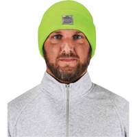 Bonnet en tricot c&ocirc;tel&eacute; N-Ferno, Taille unique, Vert lime haute visibilit&eacute; Absolute Business Supply