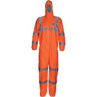 HV High Visibility Coveralls with Hood, Small, Orange, Tyvek&reg; 500 Absolute Business Supply