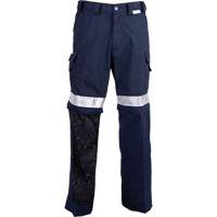 Pantalons ventil&eacute;s haute visibilit&eacute; toutes saisons, Poly-coton, 26, Bleu marine Absolute Business Supply