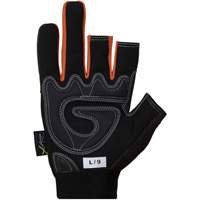 Gants de cadreurs avec doigts d&eacute;couverts Clutch Gear, Paume Synth&eacute;tique, Taille Petit Absolute Business Supply