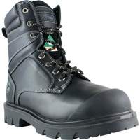 Boomerang Work Boots, Leather, Steel Toe, Size 7, Impermeable Absolute Business Supply