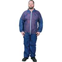 Coveralls, Medium, Blue, Polypropylene Absolute Business Supply