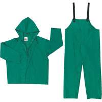 Dominator Limited Flammability Rain Suit, Large, Green Absolute Business Supply