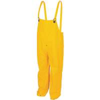 Classic Series Bib Rain Pants, Large, Polyester/PVC, Yellow Absolute Business Supply