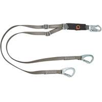V-Series Tie-Back Lanyard, 6', Carabiner Center, Snap Hook Leg Ends, Nylon Absolute Business Supply