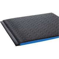 Tapis ergonomiques Wear-Bond Comfort-King, Rugueux, 3' x 5' x 9/16", Noir, Mousse de vinyle Absolute Business Supply