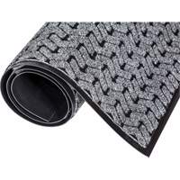 Tire-Track Performance Entrance Mats, Wiper/Scraper, 4' x 8' x 3/8", Grey Absolute Business Supply