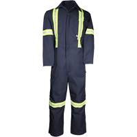 Deluxe Work Coveralls, 50, Navy Blue Absolute Business Supply