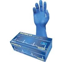 Gant d'examen extra long SilkTex XPL, Petit, Latex, 13 mils, Sans poudre, Bleu, Classe 2 Absolute Business Supply