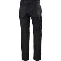 Pantalons d'entretien Oxford, Poly-coton, Noir, Taille 30, Entrejambe 30 Absolute Business Supply