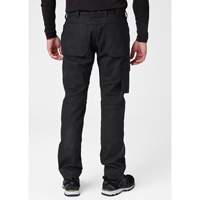 Pantalons d'entretien Oxford, Poly-coton, Noir, Taille 30, Entrejambe 30 Absolute Business Supply