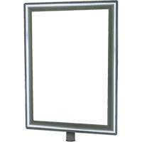 Porte-enseigne vertical robuste pour montant classique, Chrome poli Absolute Business Supply