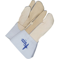 One-Finger Leather Mitts, Grain Cowhide, Size 9 Absolute Business Supply