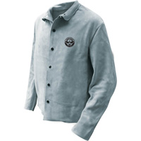 Veste de soudeur, Cuir, 5T-Grand, Gris Absolute Business Supply