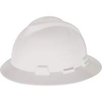 V-Gard&reg; Slotted Full-Brim Hardhat, Pinlock Suspension, Non-Vented Absolute Business Supply