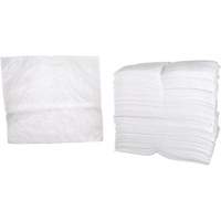 Feuilles absorbantes p&eacute;trochimiques, Huile seulement, 19" x 17", 38,7 gal. d'absorption Absolute Business Supply