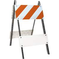 Prismatic Barricade, Folding, 24" L x 45" H, Orange/White Absolute Business Supply