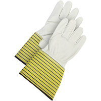 Classic Fitter's Gloves, Large, Grain Cowhide Palm, Fleece Inner Lining Absolute Business Supply