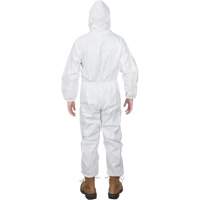 Premium Hooded Coveralls, Small, White, Microporous Absolute Business Supply