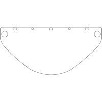 Visi&egrave;re de s&eacute;curit&eacute; universelle Dynamic, Polycarbonate, Teinte Transparent Absolute Business Supply